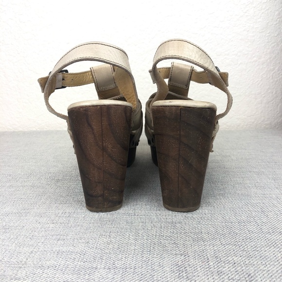 BED STU Melissa Sandal Chunky Wooden Platform Heel - Picture 4 of 7